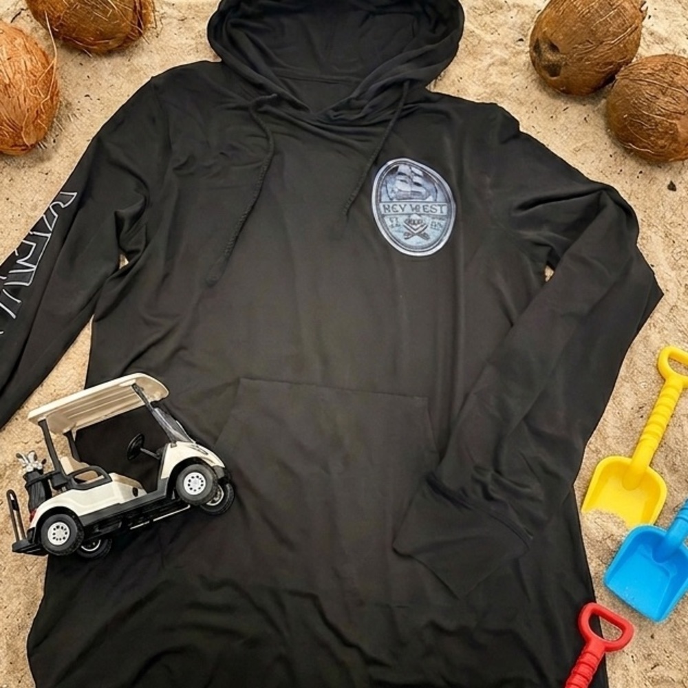 INGEAR Swim Key West UPF 50+ Performance hooded sun shirt- boys - NWT S and M
